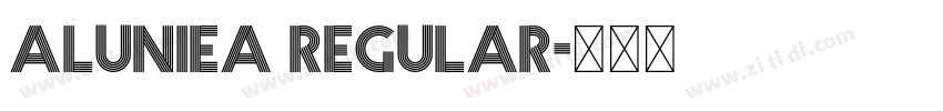 Aluniea Regular字体转换